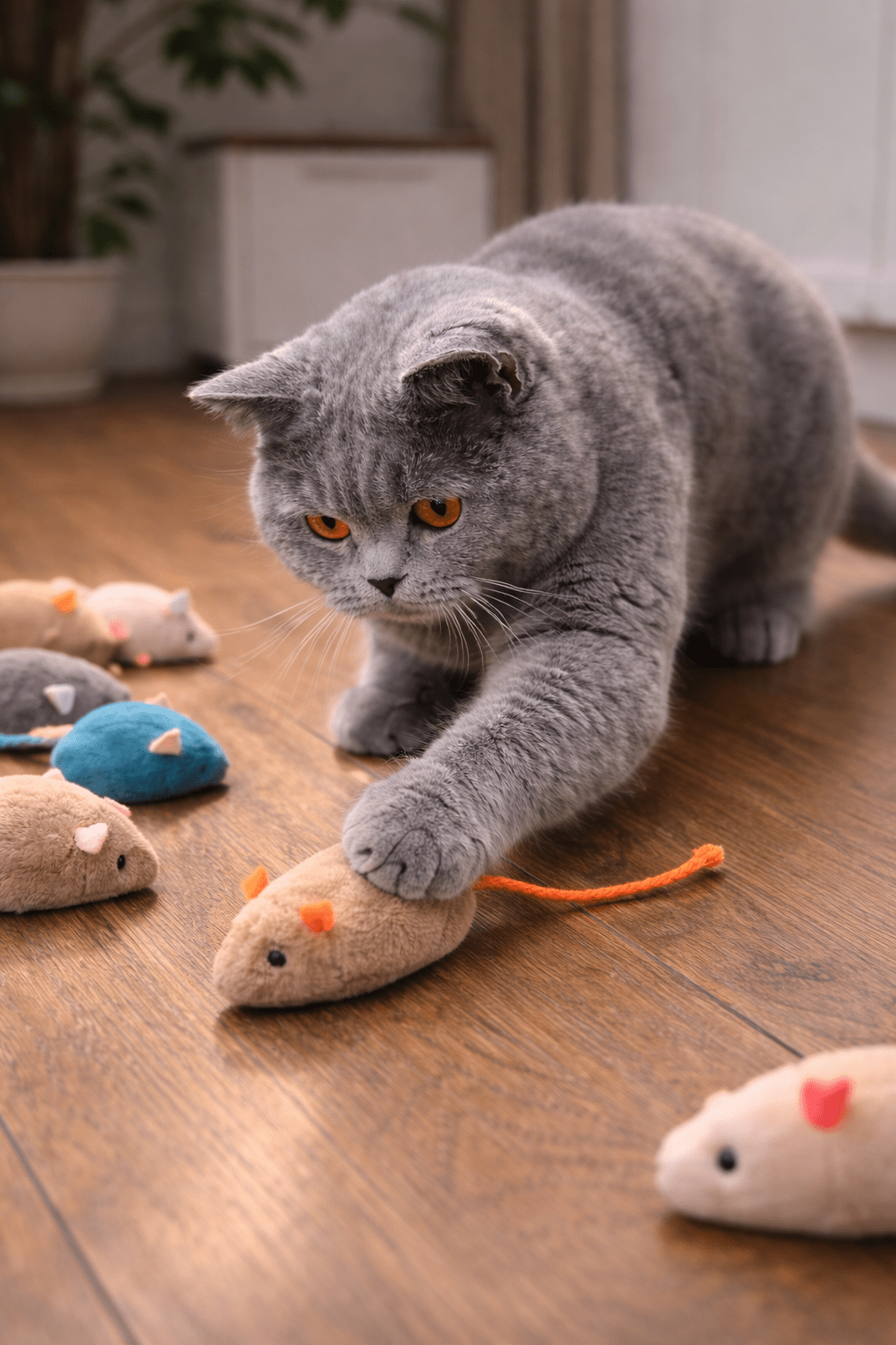 Jouet souris pour chat en peluche | Lot 6, 12 ou 24 - Paw Studio