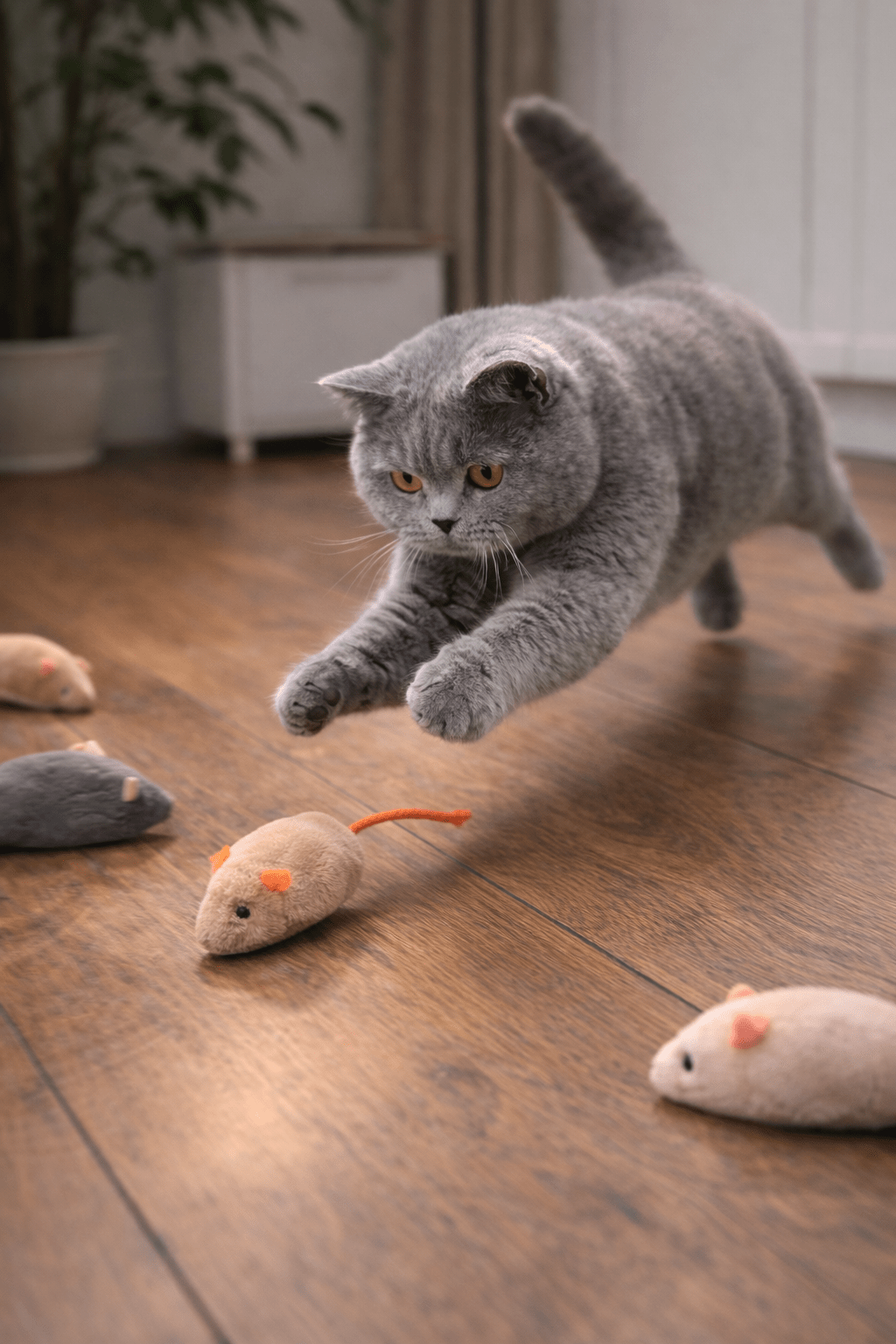 Jouet souris pour chat en peluche | Lot 6, 12 ou 24 - Paw Studio