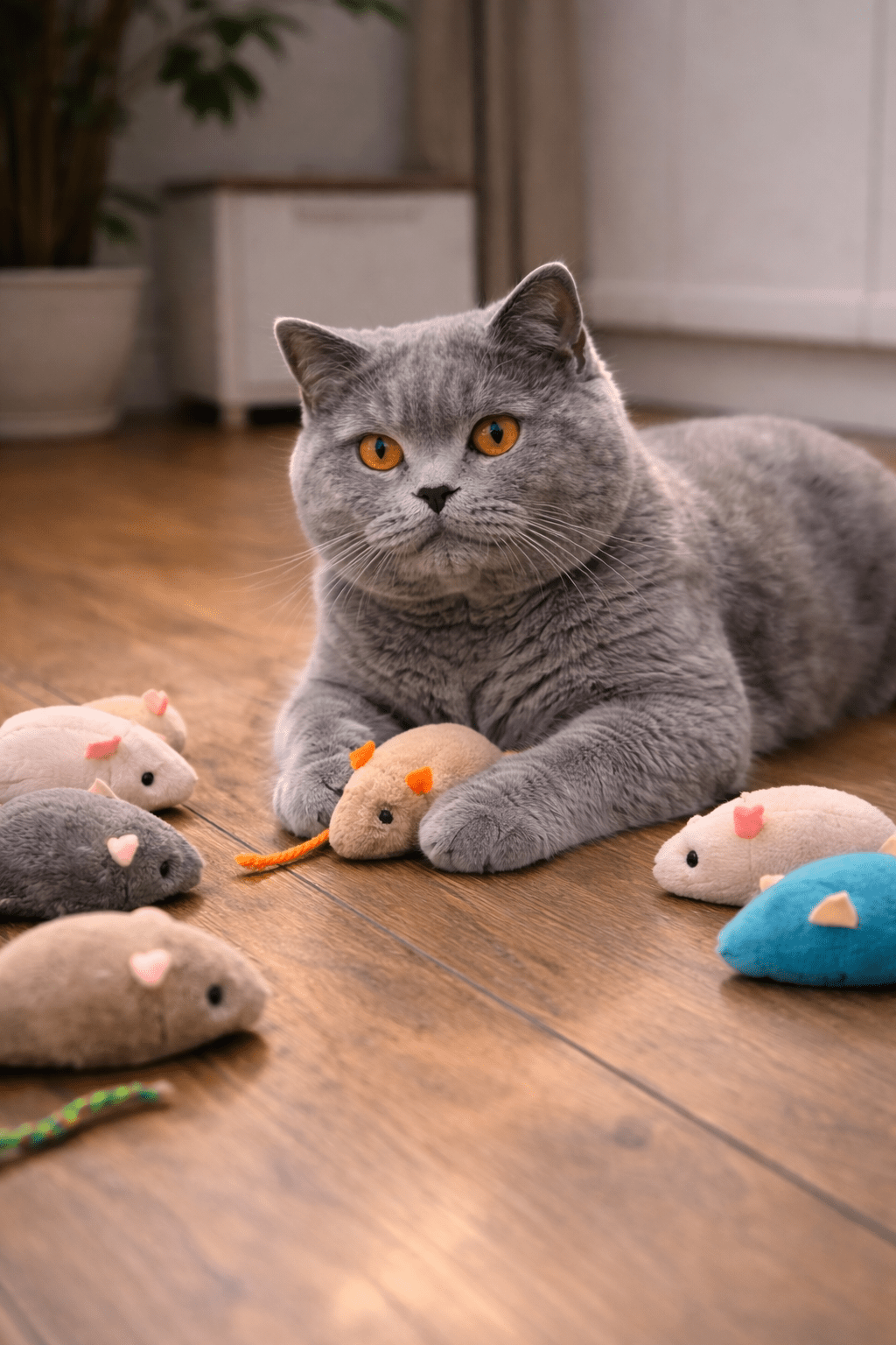 Jouet souris pour chat en peluche | Lot 6, 12 ou 24 - Paw Studio