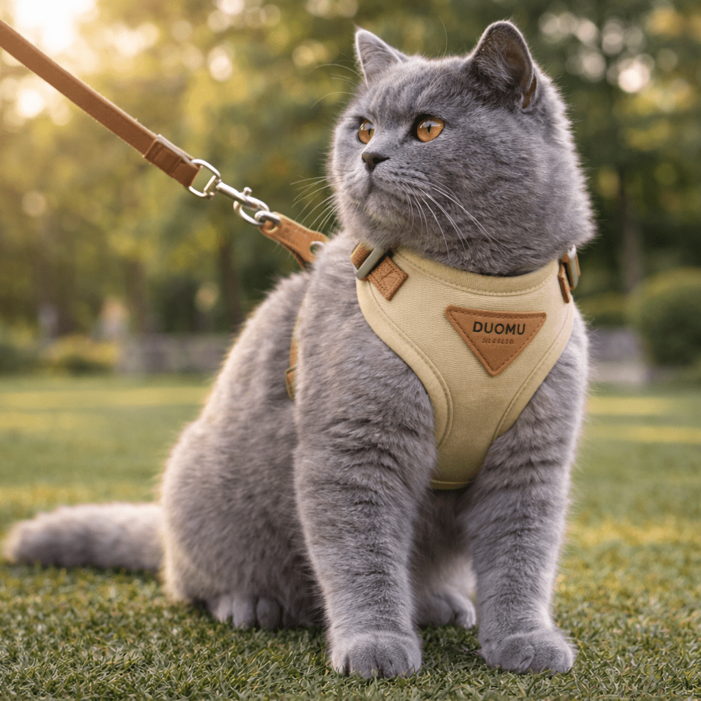 Le harnais confortable pour chat, pensé pour des promenades en toute sérénité - Paw Studio